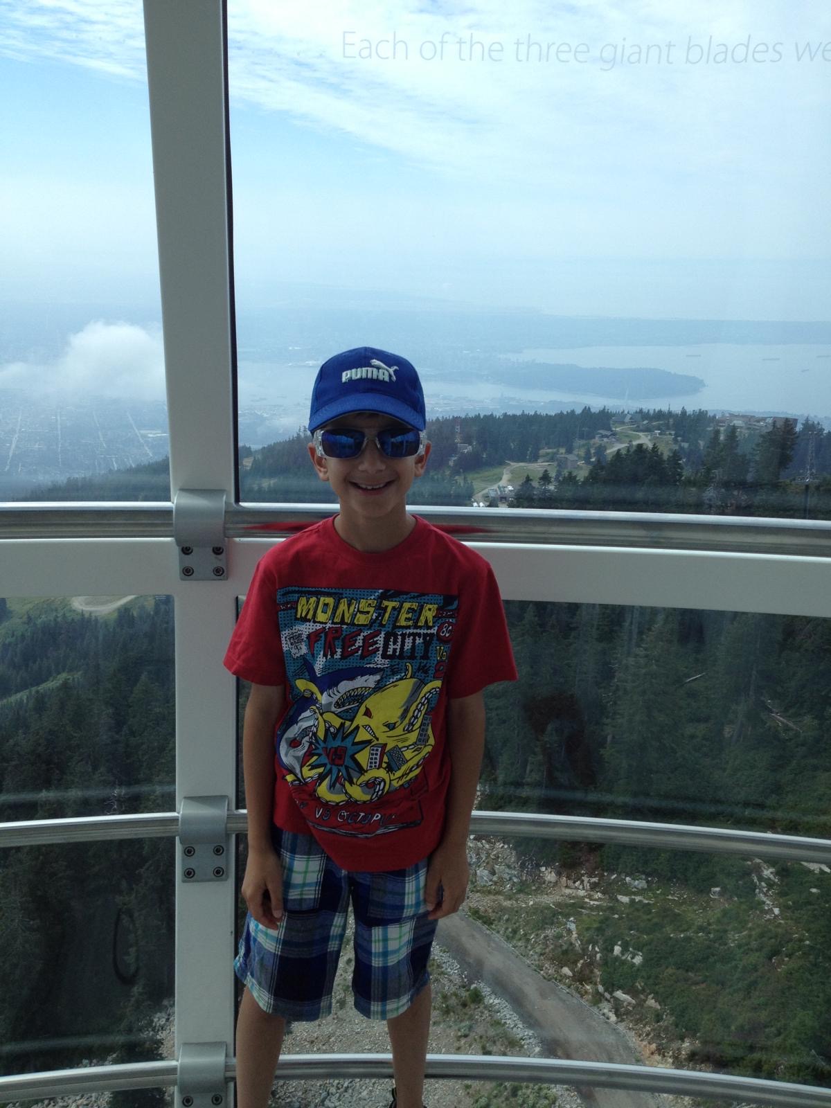 young Amin at Grouse Mountain